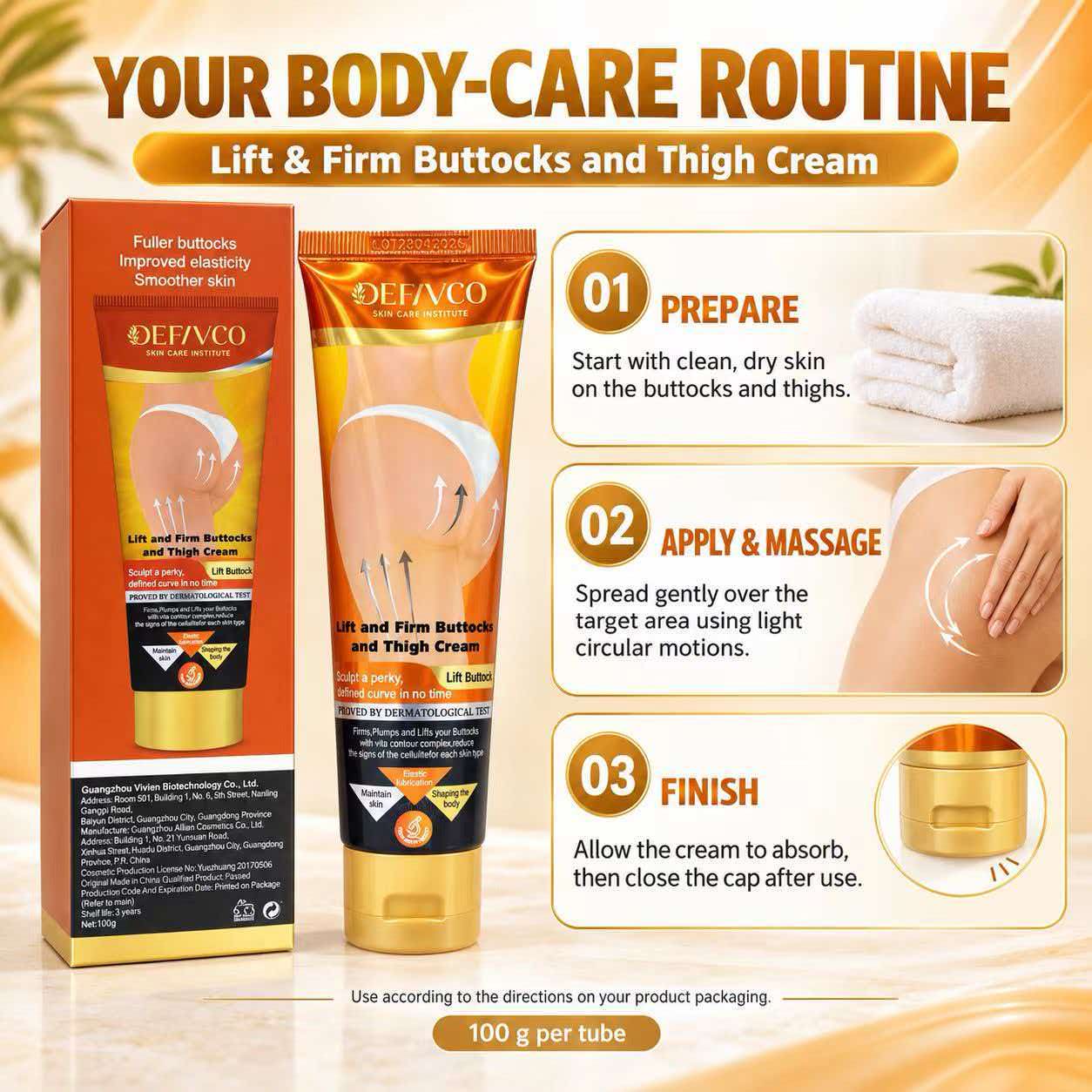 Lift & Firm Buttocks & Thigh Cream