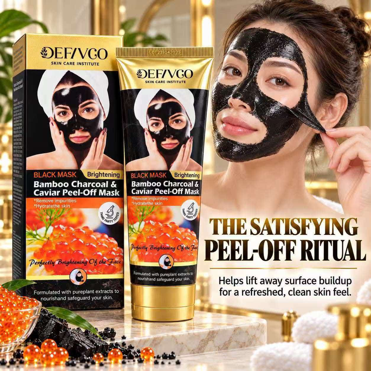 Bamboo Charcoal & Caviar Peel-Off Mask