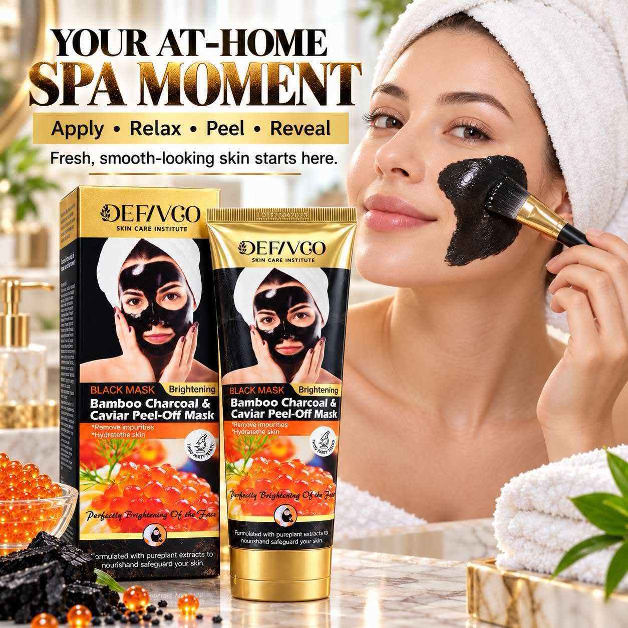 Bamboo Charcoal & Caviar Peel-Off Mask